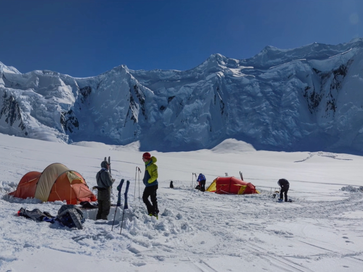 Camp on Liard Island